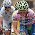 Andy Schleck im weissen Trikot des besten Jungfahrers bei der 14 Etappe desGiro d'Italia 2007